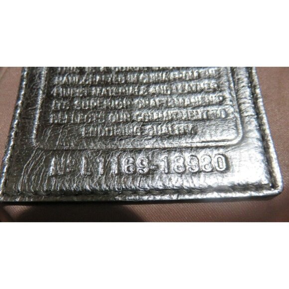 Coach 2011 Poppy Grey & Silver Metallic Signature Hippie Jacquard Bag Pushlock - Picture 9 of 12